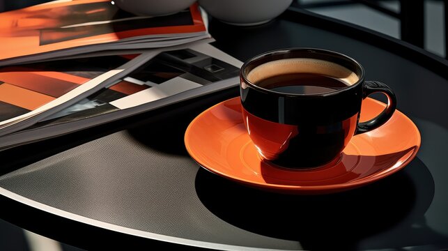 design coffee cup on a table