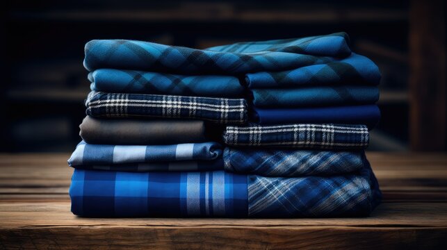 texture blue flannel