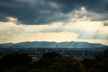 기요미즈데라 여우신사에서 바라본 교토 전경