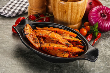 Baked batat with with spices