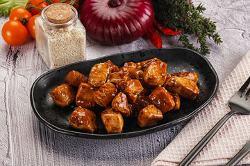 Chicken fillet with soya teriyaki sauce