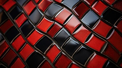 tile red black pattern