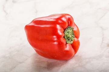 Red ripe Bulgarian bell pepper