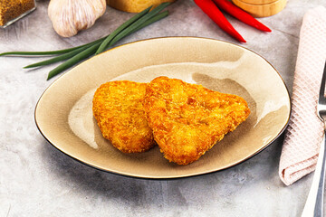 Fried potato hash brown snack