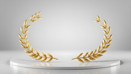 Golden Laurel Wreath, Grey Platform