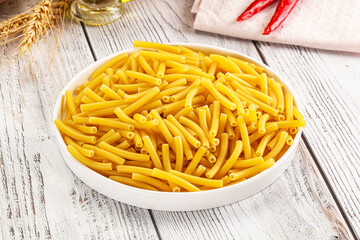 Italian pasta Maccherony for cooking