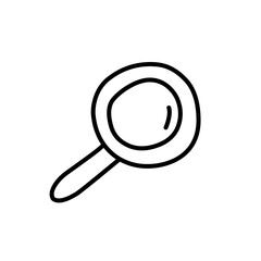 magnifying glass doodle