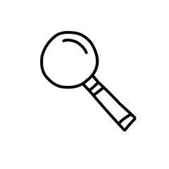 magnifying glass doodle