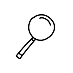 magnifying glass doodle