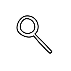 magnifying glass doodle