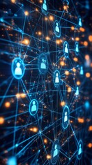 Obraz premium The Future Workforce Grid, Digital Skills Gap and Workforce Development