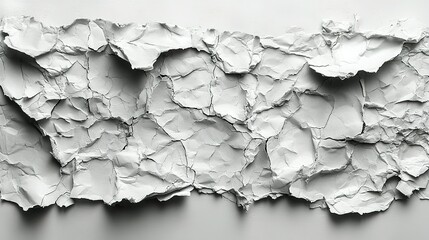 Obraz premium Close-up of a Crumpled White Sheet of Paper