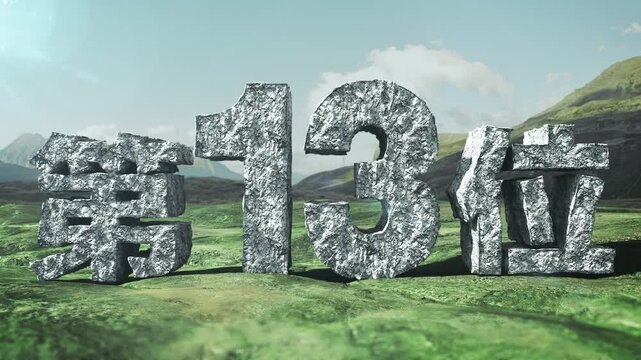 岩文字 石文字 第13位
