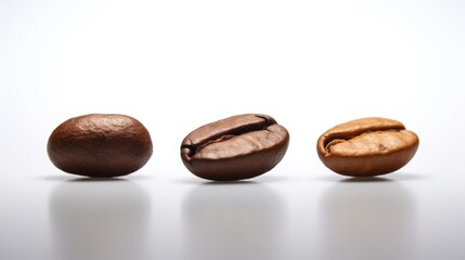 Coffee Beans on White Background