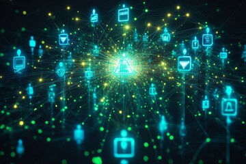 Obraz premium The Ad Algorithm Flow, Digital Advertising and Consumer Behavior