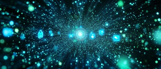 Fototapeta premium The Ad Algorithm Flow, Digital Advertising and Consumer Behavior