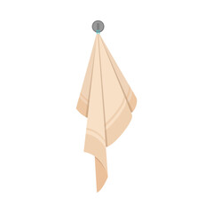 Tissue icon flat vector. Towel napkin. Clean cloth isolated