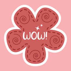 Motivational Short Quotes Sticker Different shape with border