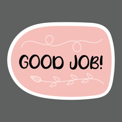 Motivational Short Quotes Sticker Different shape with border