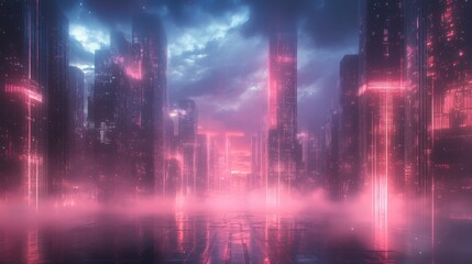 Obraz premium fountain at night