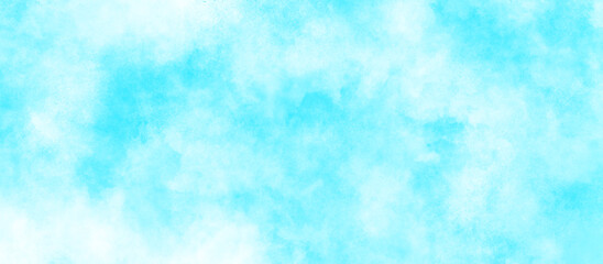 blurred and grainy Blue powder explosion on white background, Soft and clear blue watercolor cloudy sky background, texture blue white paper background, Blue watercolor cloudy sky background.