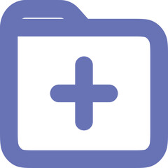 Obraz premium Folder Add Icon Logo Design
