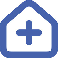 Fototapeta premium House Add Icon Logo Design