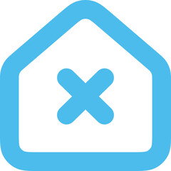 Obraz premium House Close Icon Logo Design