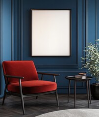 Red Chair Mockup.