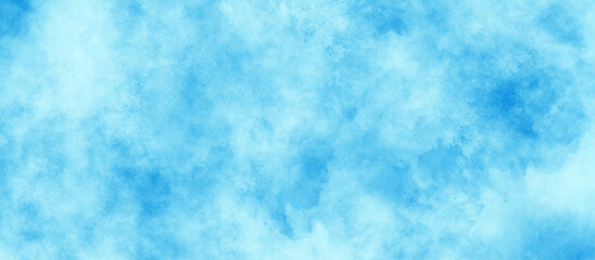 blurred and grainy Blue powder explosion on white background, Soft and clear blue watercolor cloudy sky background, texture blue white paper background, Blue watercolor cloudy sky background.