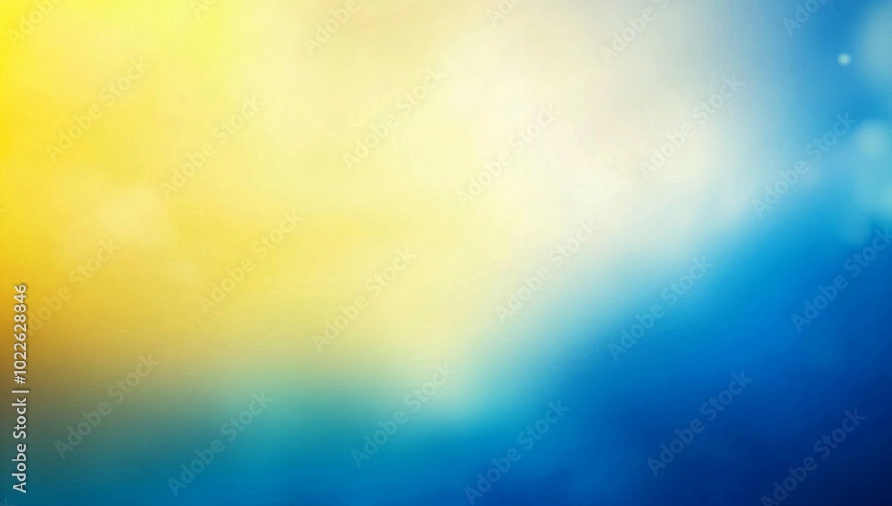 Aufkleber yellow to green gradient background with a blurred vector style design