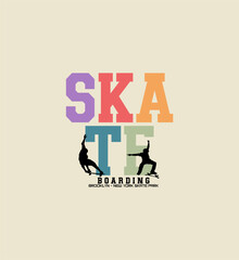 Skateboarding,NYC,Brooklyn Skatepark typography, tee shirt graphics, vectors