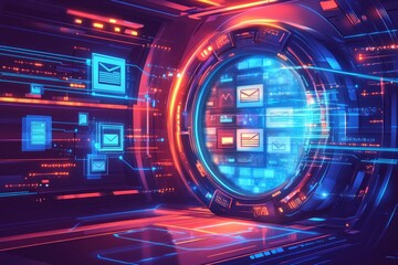 Obraz premium The Digital Asset Vault, Digital Asset Management DAM