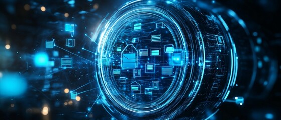Obraz premium The Digital Asset Vault, Digital Asset Management DAM