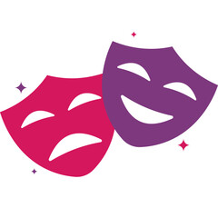 Flat Theater Mask