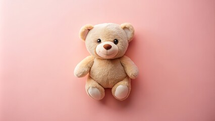 Featuring an endearing modern teddy bear logo set against a gentle pink backdrop, this playful branding is ideal for cozy products or children's brands, evoking warmth and joy.