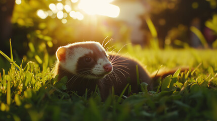Obraz premium Ferret Animal Photography 