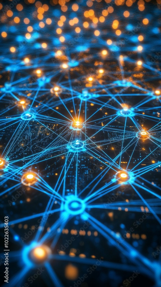 Wall mural The Asset Flow Matrix, Digital Asset Management DAM