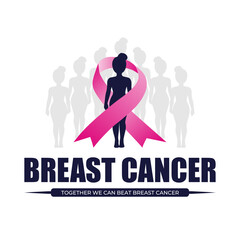 Breast cancer awareness logo design