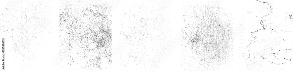Leinwandbilder grunge textures set. collection of vector, distress, textures .simply place grungy textured overlay 