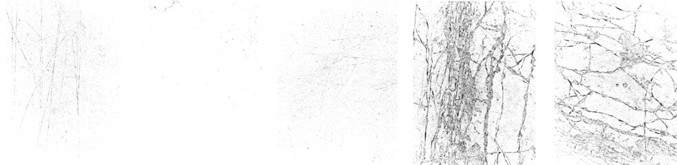 Grunge textures set. Collection of vector, distress, textures .Simply Place grungy textured overlay over any Object to Create grunge ,dirty effect .Various distressed texture for your design. 