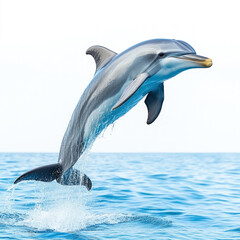 Dolphin Jumping Isolated