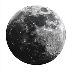 Naklejka premium Moon 3d Isolated