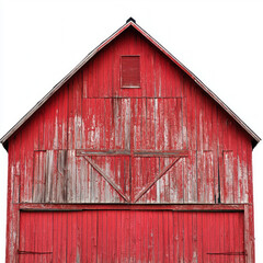 Red Barn Isolated