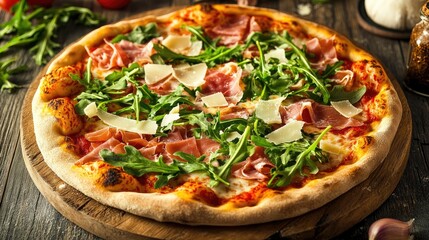 Delicious Freshly Baked Pizza with Toppings