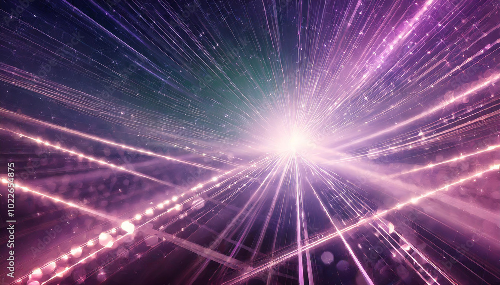 Aufkleber vibrant cosmic light rays illuminate the universe in a spectacular display of colors and patterns at