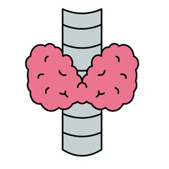 Thyroid Icon, Body human anatomy
