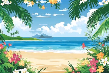 Beautiful tropical beach