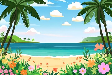 Beautiful tropical beach