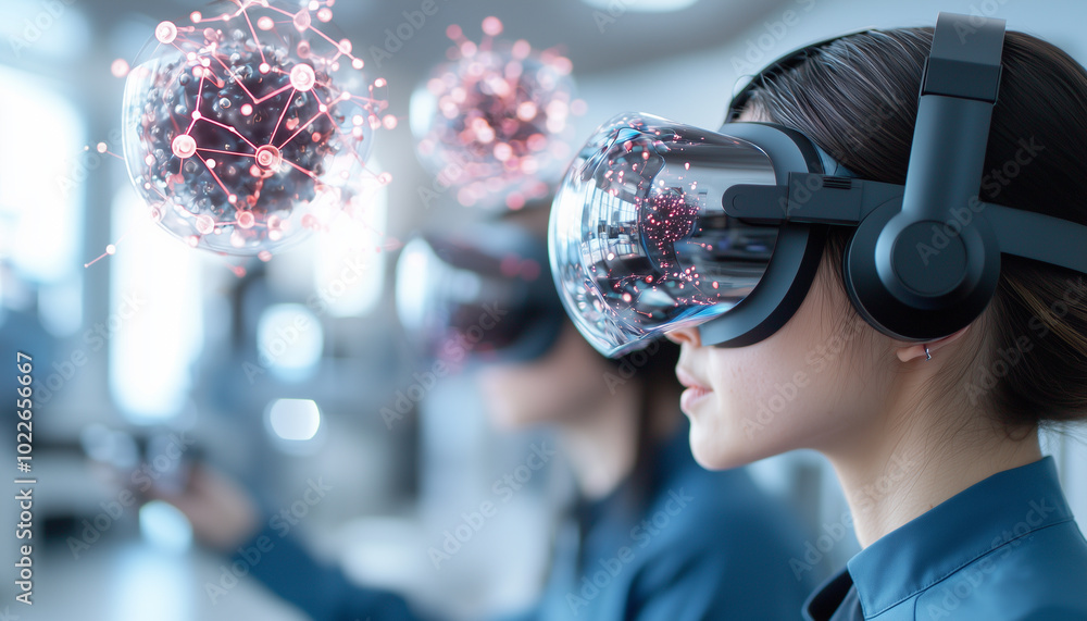 Poster Immersive virtual reality technology is being utilized by researchers to explore complex biological systems. This innovative approach enhances understanding and manipulation of intricate data